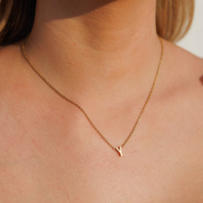 Gold Initial Necklace