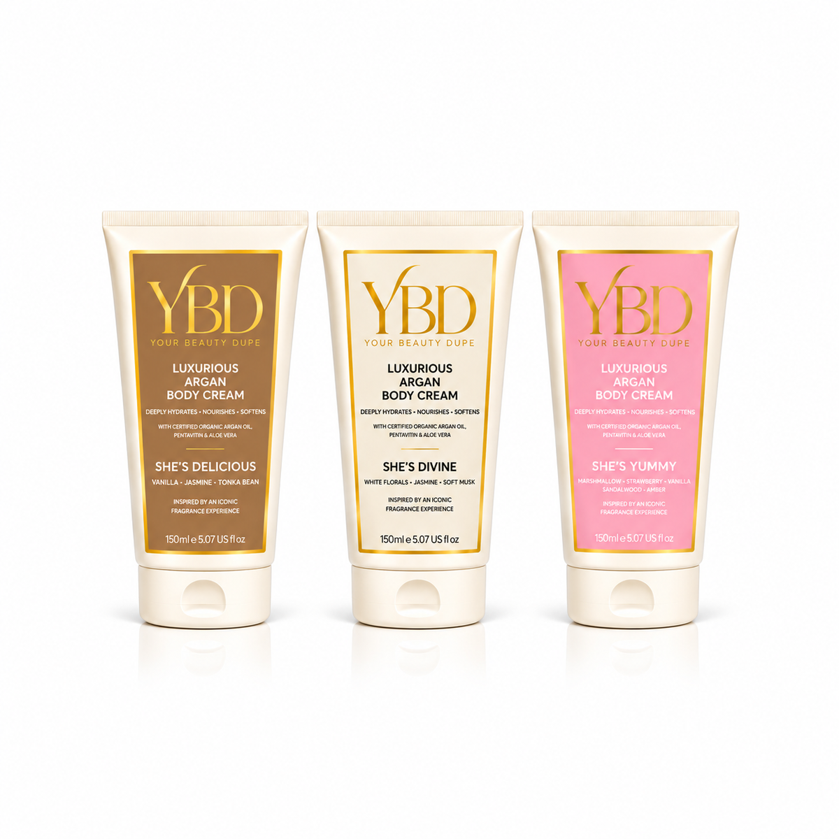 YBD x Silk Oil of Morocco - THE YBD DREAM CREAM TRIO