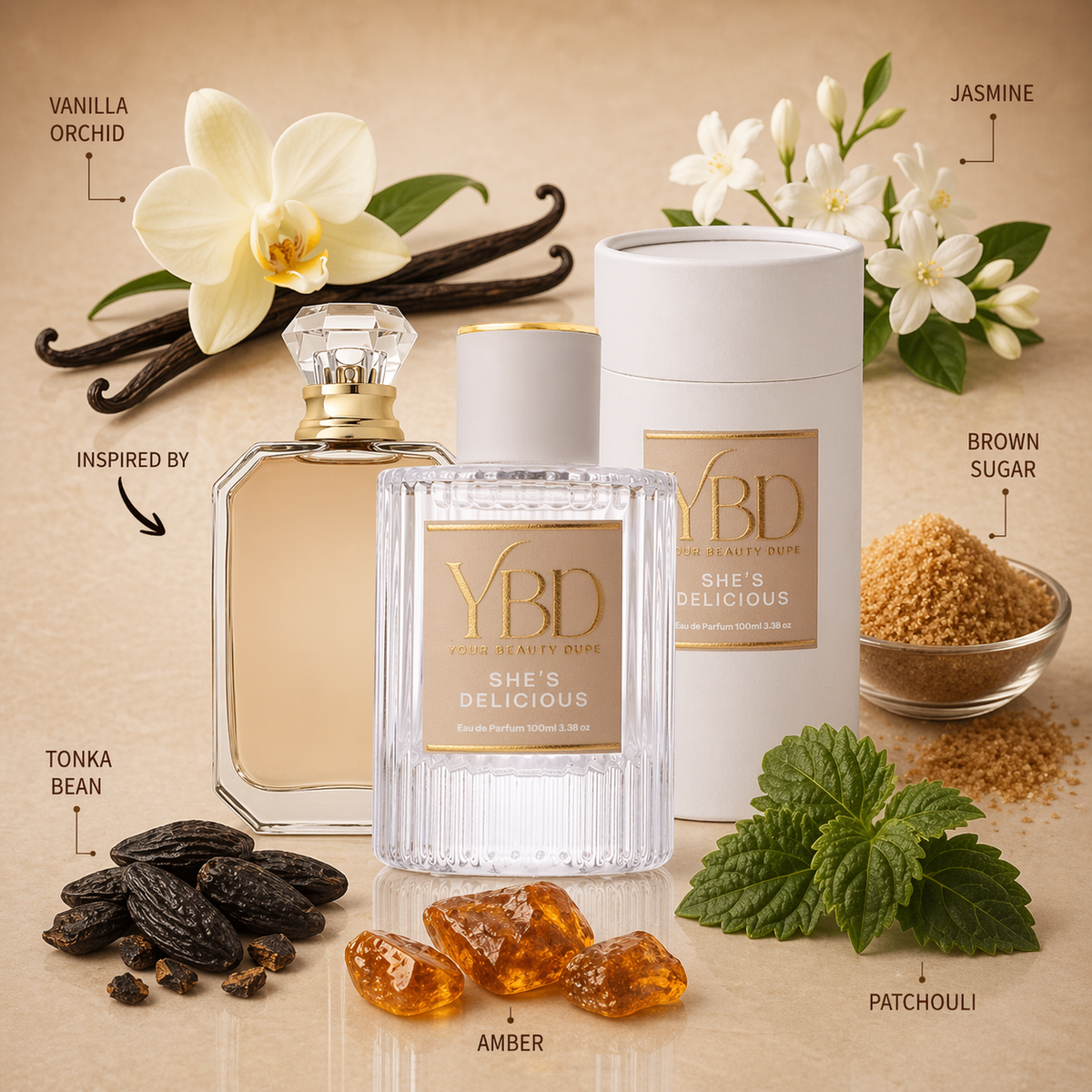 Your Beauty Dupe X Silk Oil of Morocco - The Layering Trio - She's Delicious Inspired by Kayali Vanilla 28