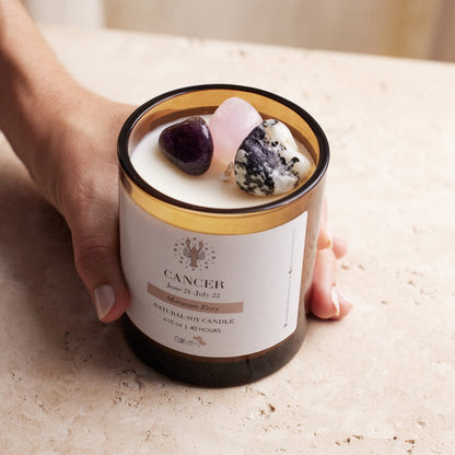 Silk Oil of Morocco - Zodiac Sign Crystal Candle