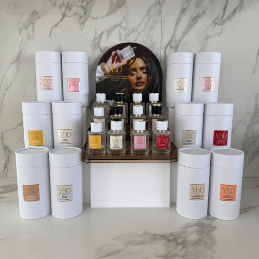 Retail Stand - Your Beauty Dupe Perfume x Silk Oil of Morocco