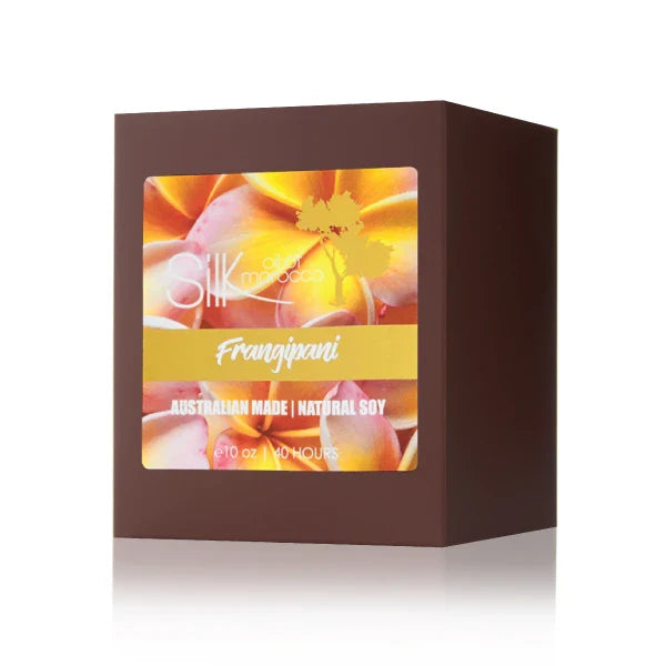 Silk Oil of Morocco - Frangipani - Amber Natural Soy Candle