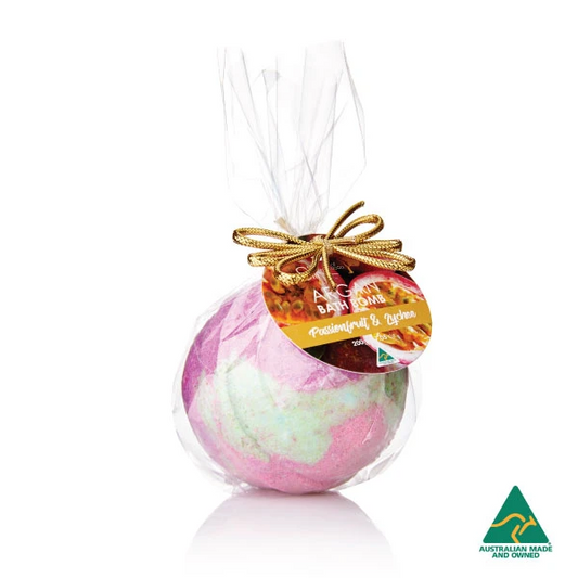 Passionfruit & Lychee Argan Bath Bomb
