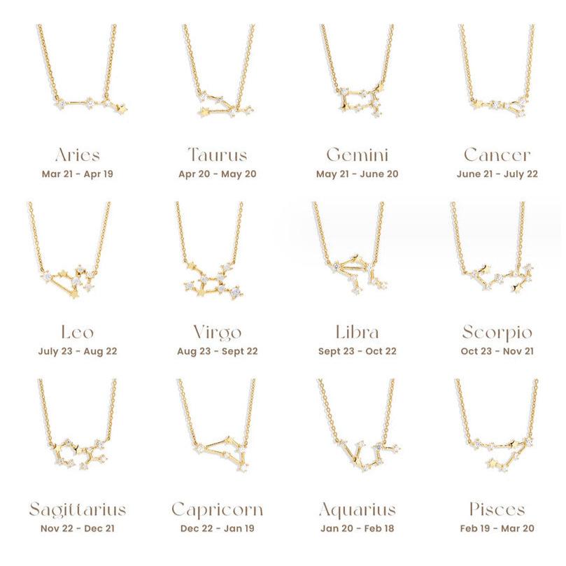 Silk Oil of Morocco - Zodiac Constellation Necklace