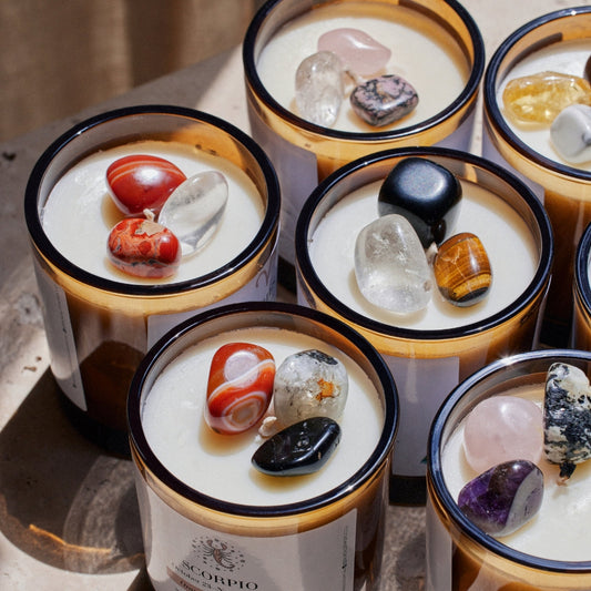 Silk Oil of Morocco - Zodiac Sign Crystal Candle